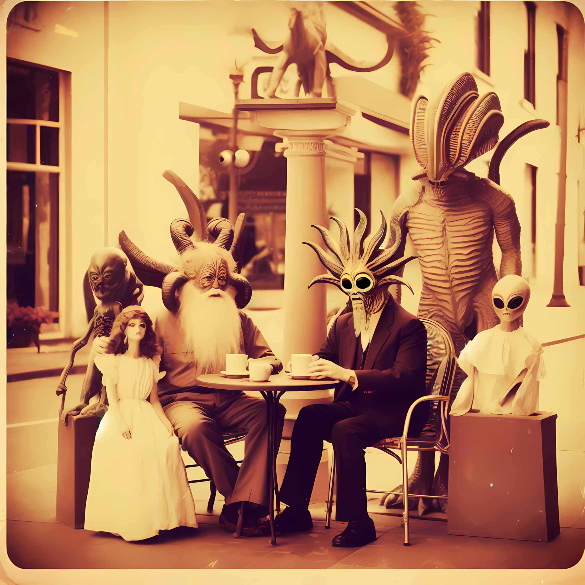 newly arrived alien family portrait from geneaological archives